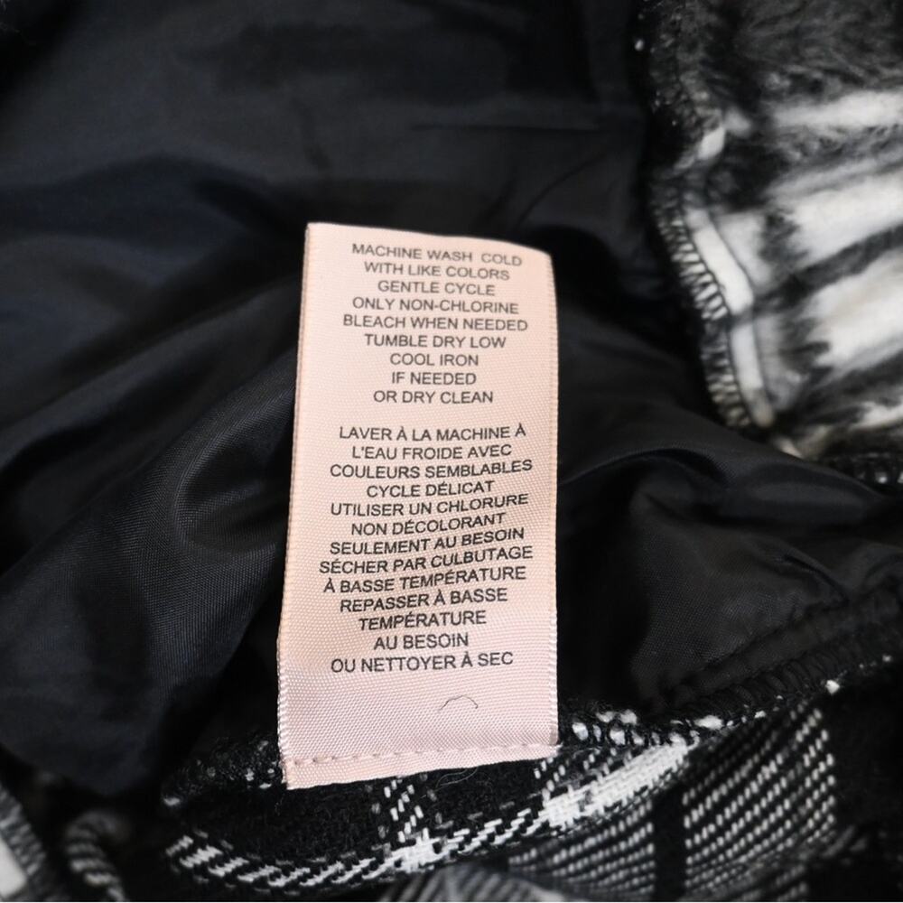 Philosophy Womens M Black White Plaid Zip Front Jacket - Picture 9 of 10